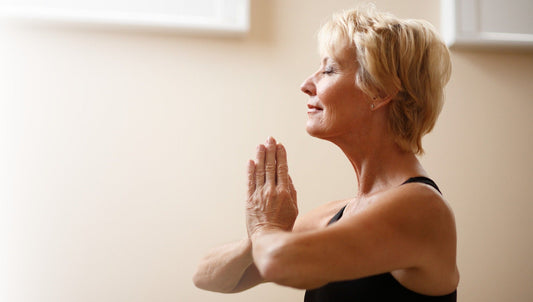 woman doing yoga